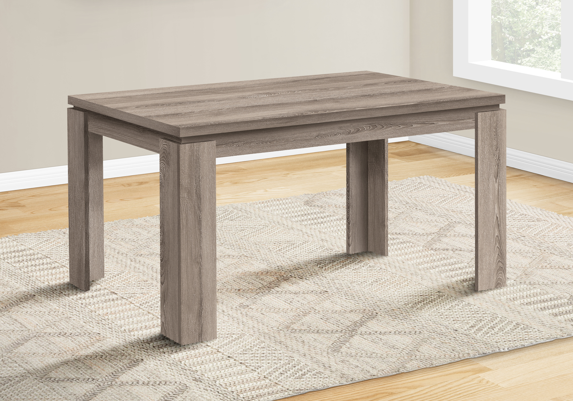 DINING TABLE - 36"X 60" / DARK TAUPE