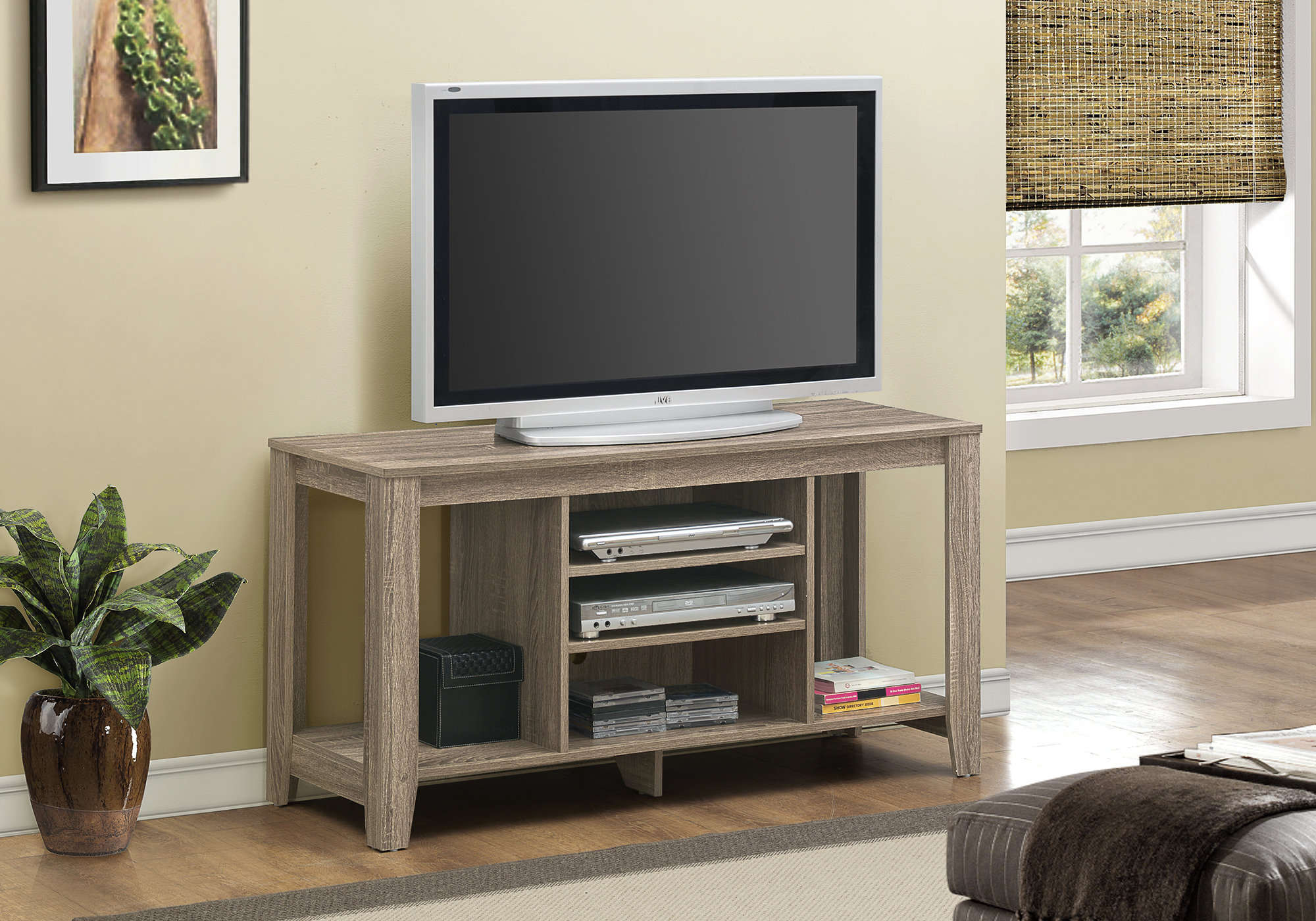 TV STAND - 48"L / DARK TAUPE
