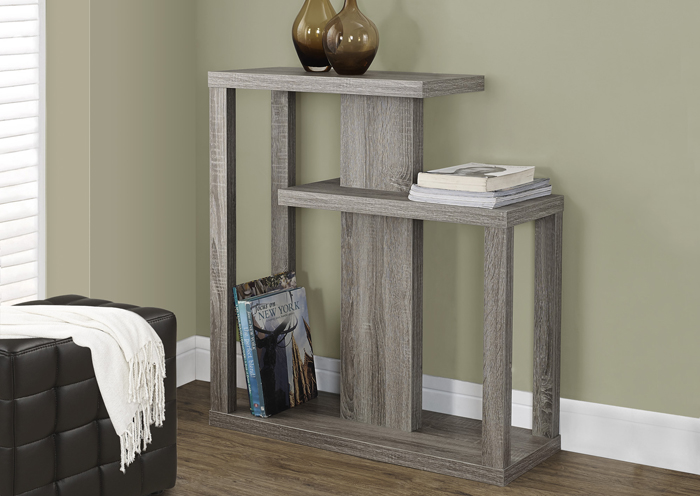 ACCENT TABLE - 32"L / DARK TAUPE HALL CONSOLE