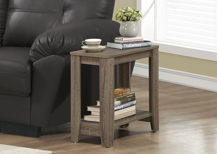 ACCENT TABLE - DARK TAUPE