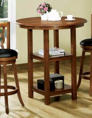 BARSTOOL - 2PCS / 39"H / SWIVEL / OAK COUNTER HEIGHT