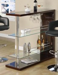 BARSTOOL - BLACK / CHROME METAL HYDRAULIC LIFT