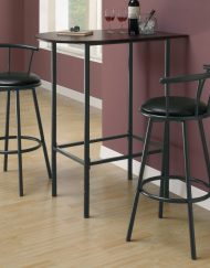 BARSTOOL - 2PCS / 43"H / SWIVEL / BLACK METAL