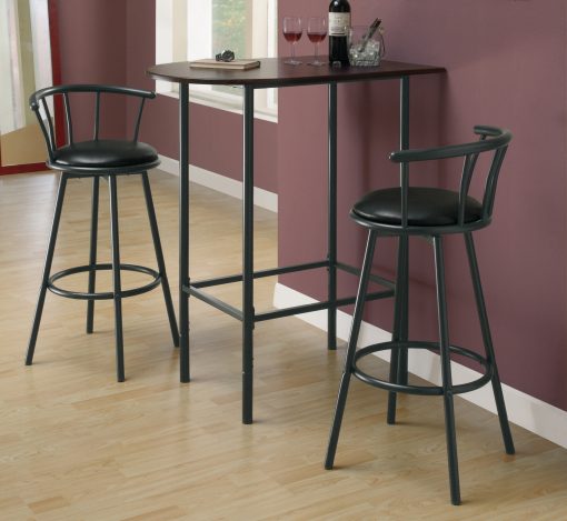 BARSTOOL - 2PCS / 43"H / SWIVEL / BLACK METAL