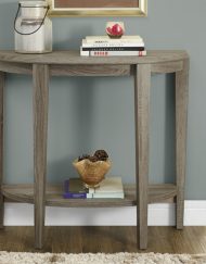 ACCENT TABLE - 36"L / DARK TAUPE HALL CONSOLE