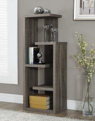 BOOKCASE - 48"H / DARK TAUPE ACCENT DISPLAY UNIT