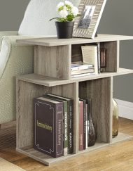 ACCENT TABLE - 24"H / DARK TAUPE