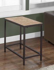 ACCENT TABLE - TERRACOTTA TILE TOP / HAMMERED BROWN