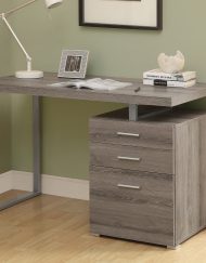 COMPUTER DESK - 48"L / DARK TAUPE LEFT OR RIGHT FACING