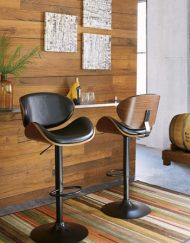 UPHOLSTERED SWIVEL BAR STOOL 30"