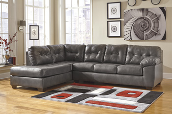 2 PIECE SECTIONAL GREY
