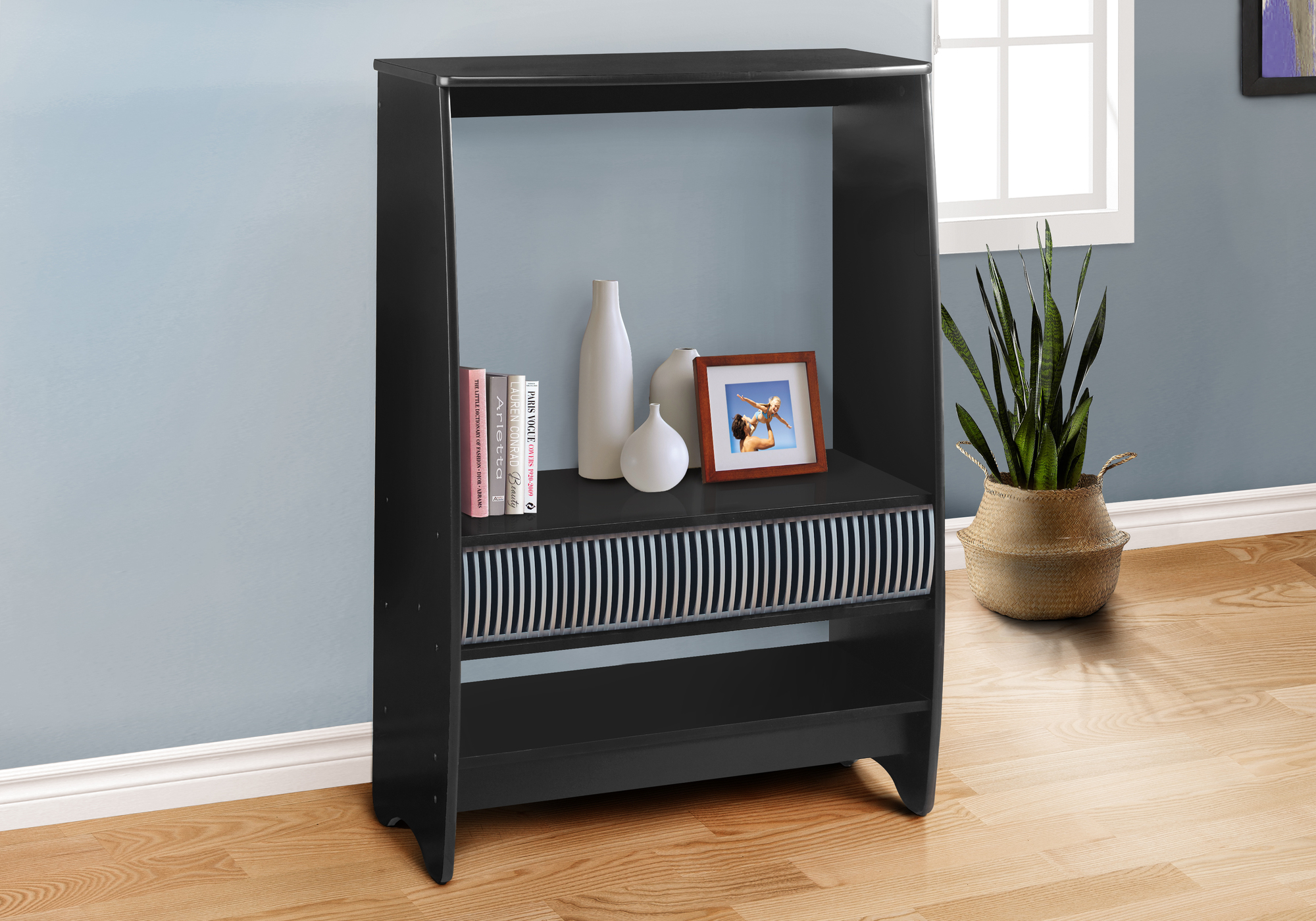 BOOKCASE - BLACK / STORAGE UNIT