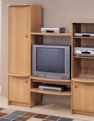 TV STAND - MAPLE ENTERTAINMENT CENTER