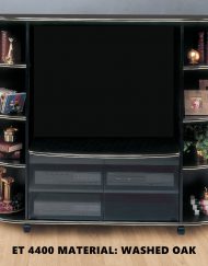 TV STAND - WASHED OAK ENTERTAINMENT CENTER