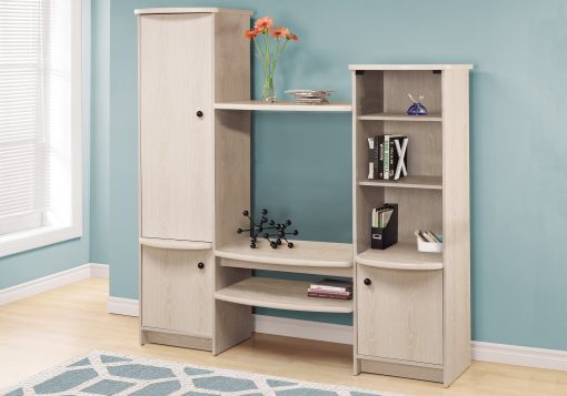BOOKCASE - WASHED OAK / STORAGE UNIT