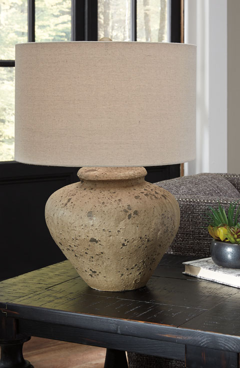 TABLE  LAMP with CERAMIC BASE