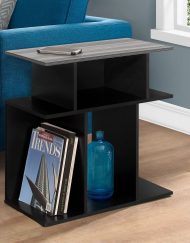 ACCENT TABLE BLACK & GREY