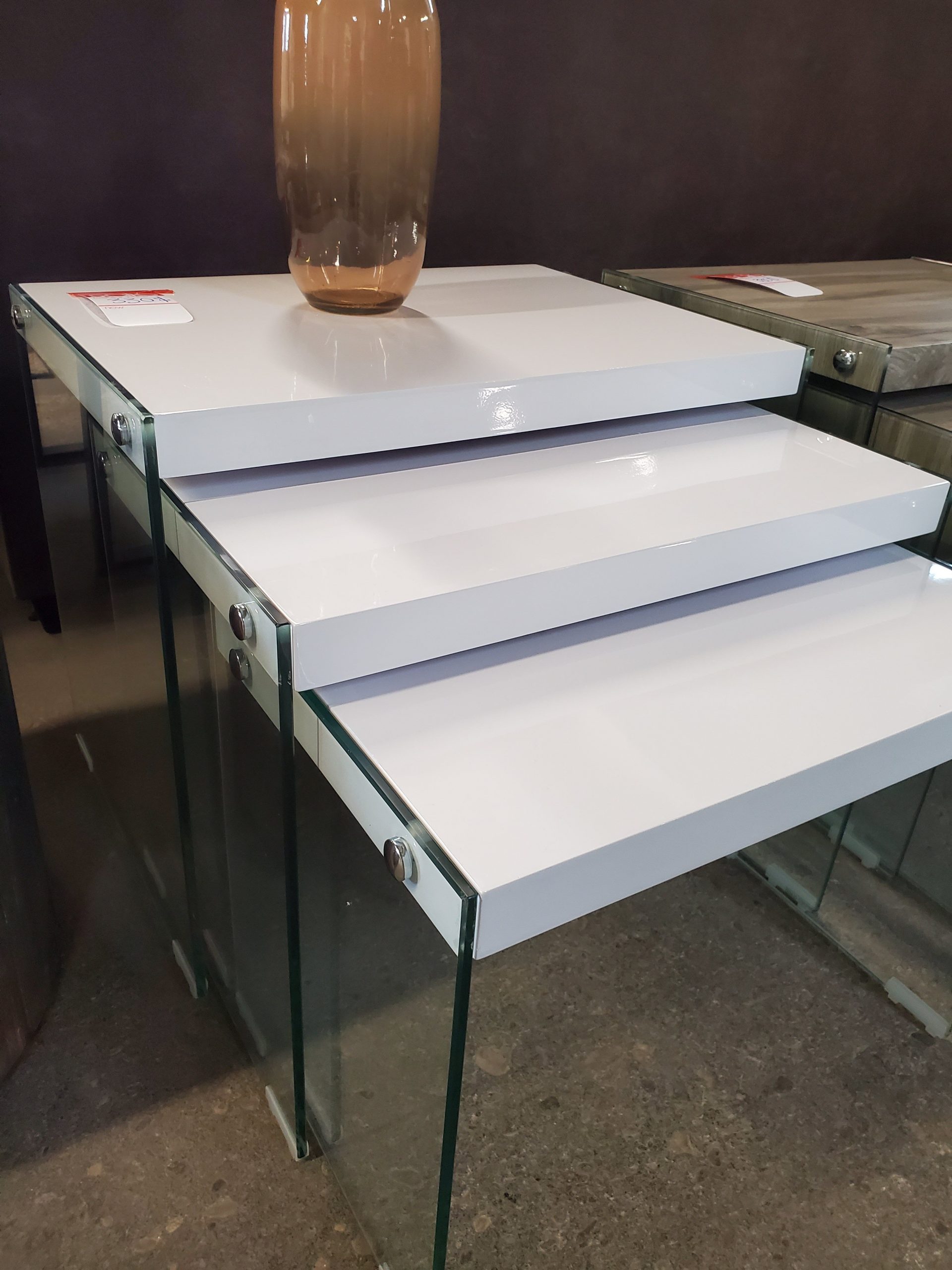 Gloss White Nesting Tables