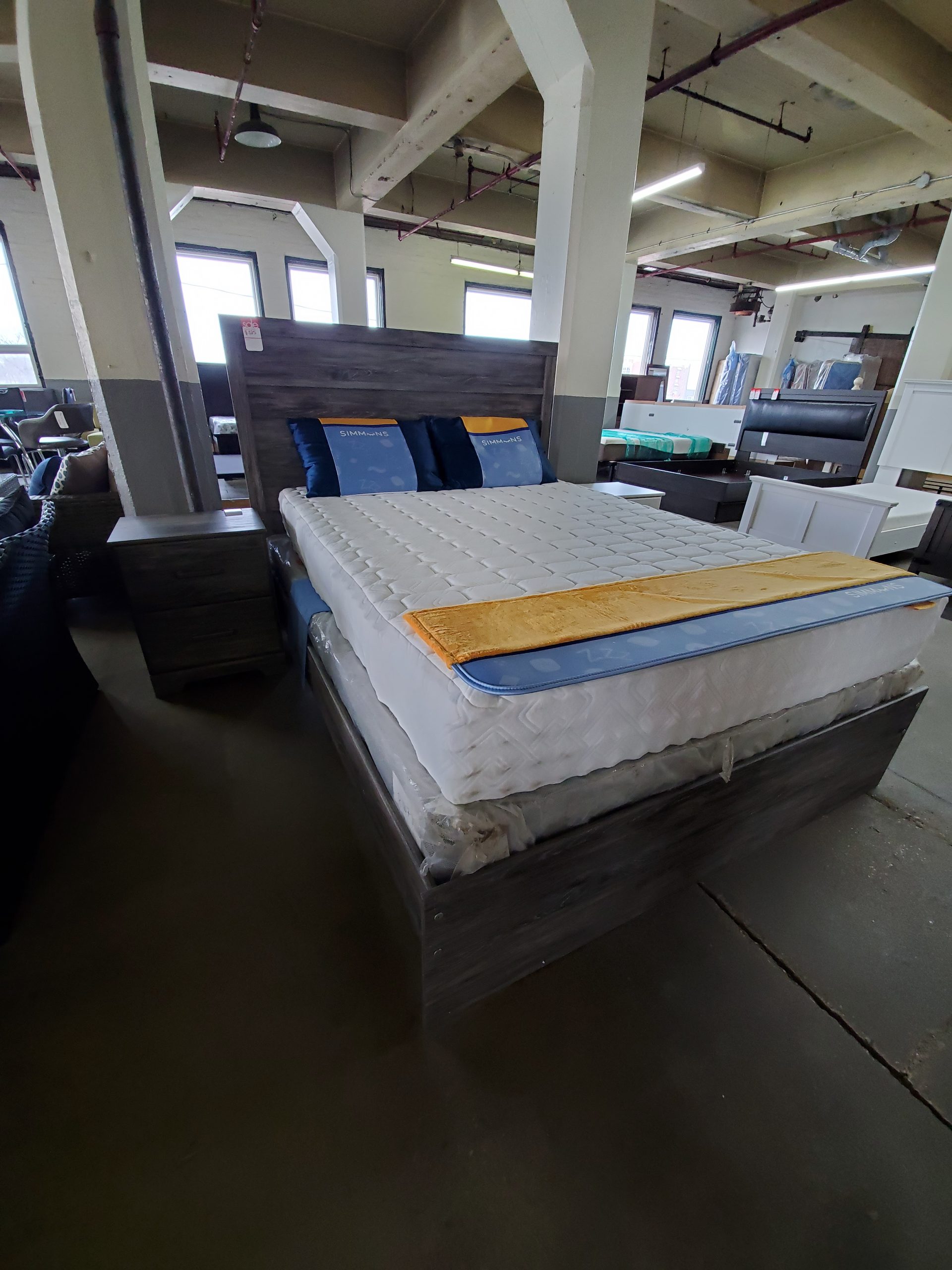 Grey Queen Bed Frame - Image 2