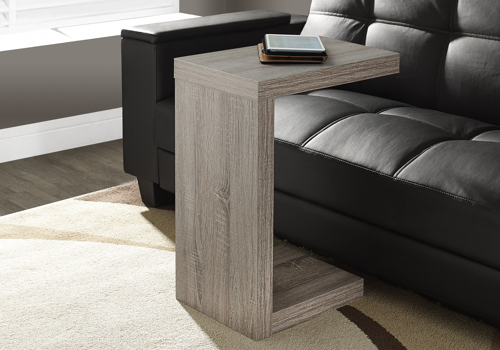 ACCENT TABLE - DARK TAUPE
