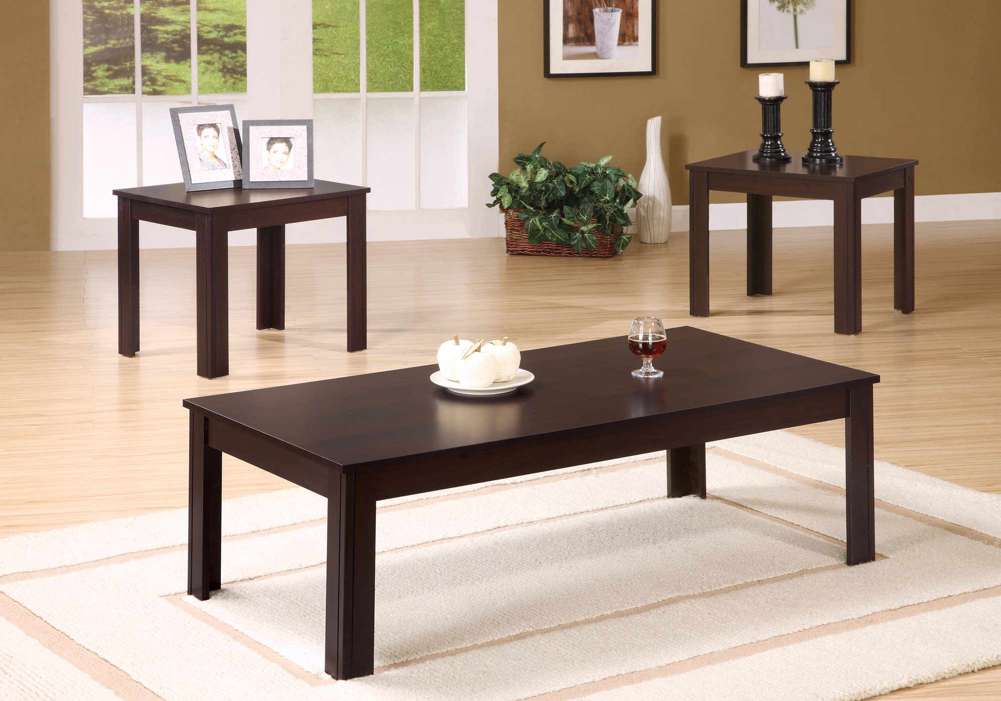TABLE SET - 3PCS SET / ESPRESSO