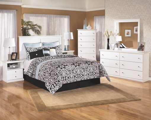 BEDROOM MIRROR WHITE FRAME