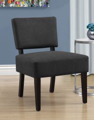 ACCENT CHAIR - DARK GREY FABRIC