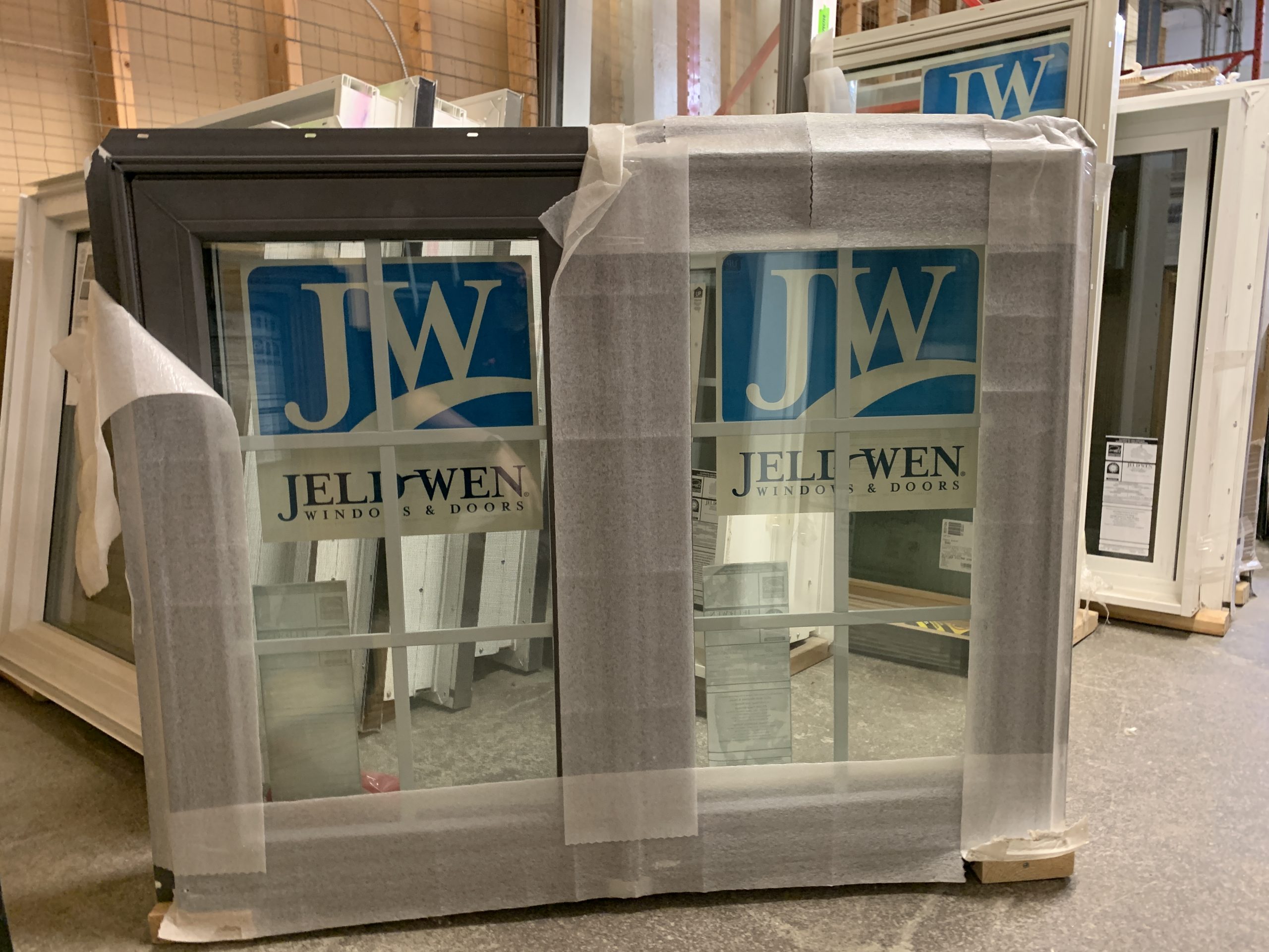 Grey Awning w/ White Grills