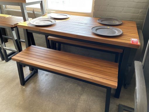 Town Wood Outdoor Dining Table Set (Set of 3)