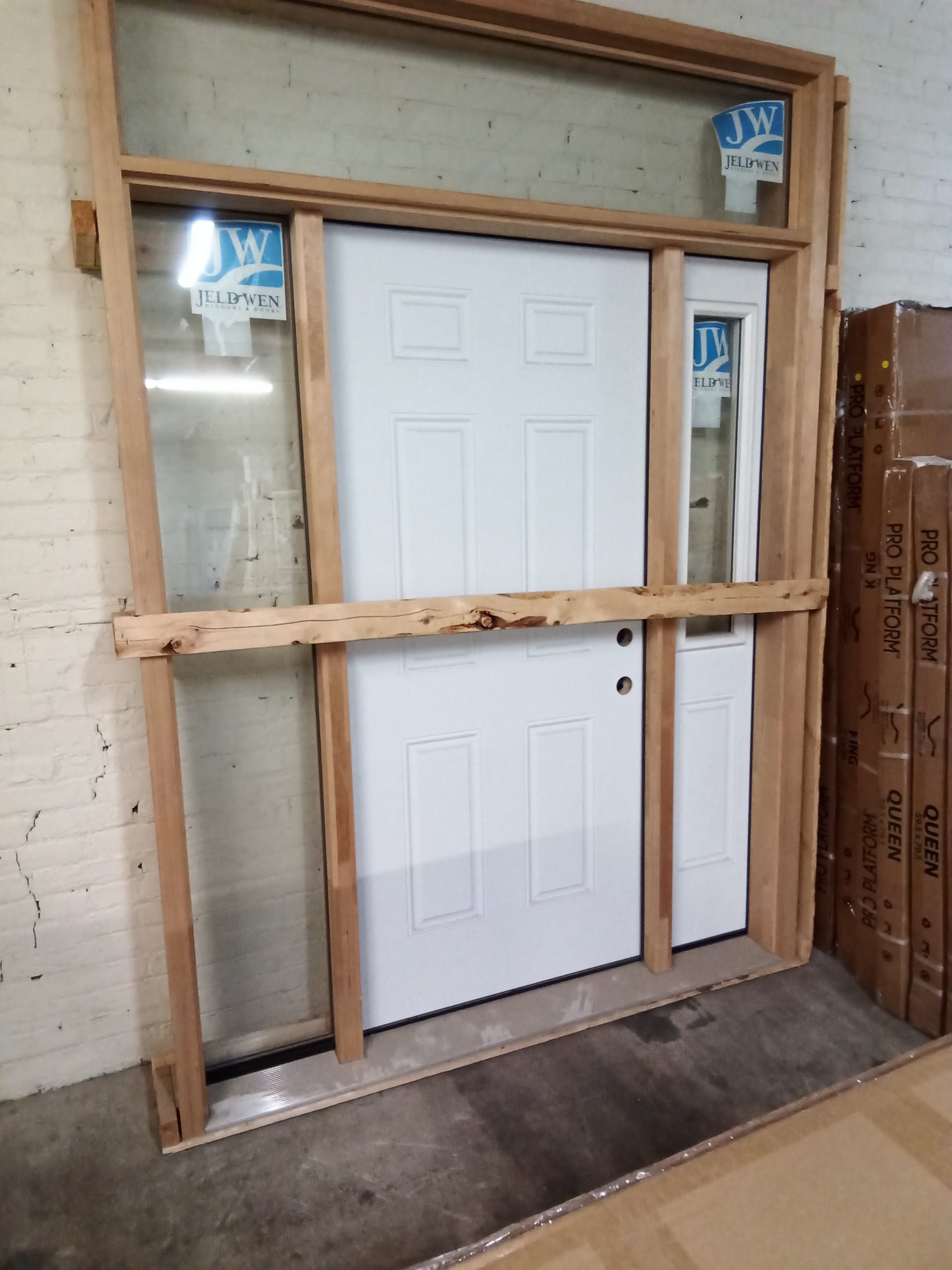 Dbl Sidelight w/transom