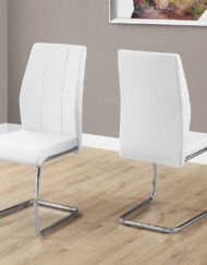 White Leather Look Dining Chair