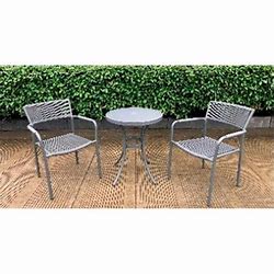 Crystal Breeze 3-Piece Table and Chair Set
