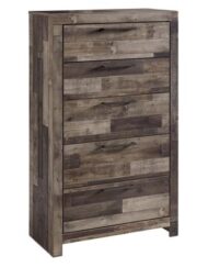 Derekson Multi Gray Five Drawer Chest