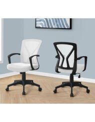 Office Chair - White/Black Base