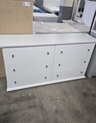 Bostwick White 6 Drawer Dresser