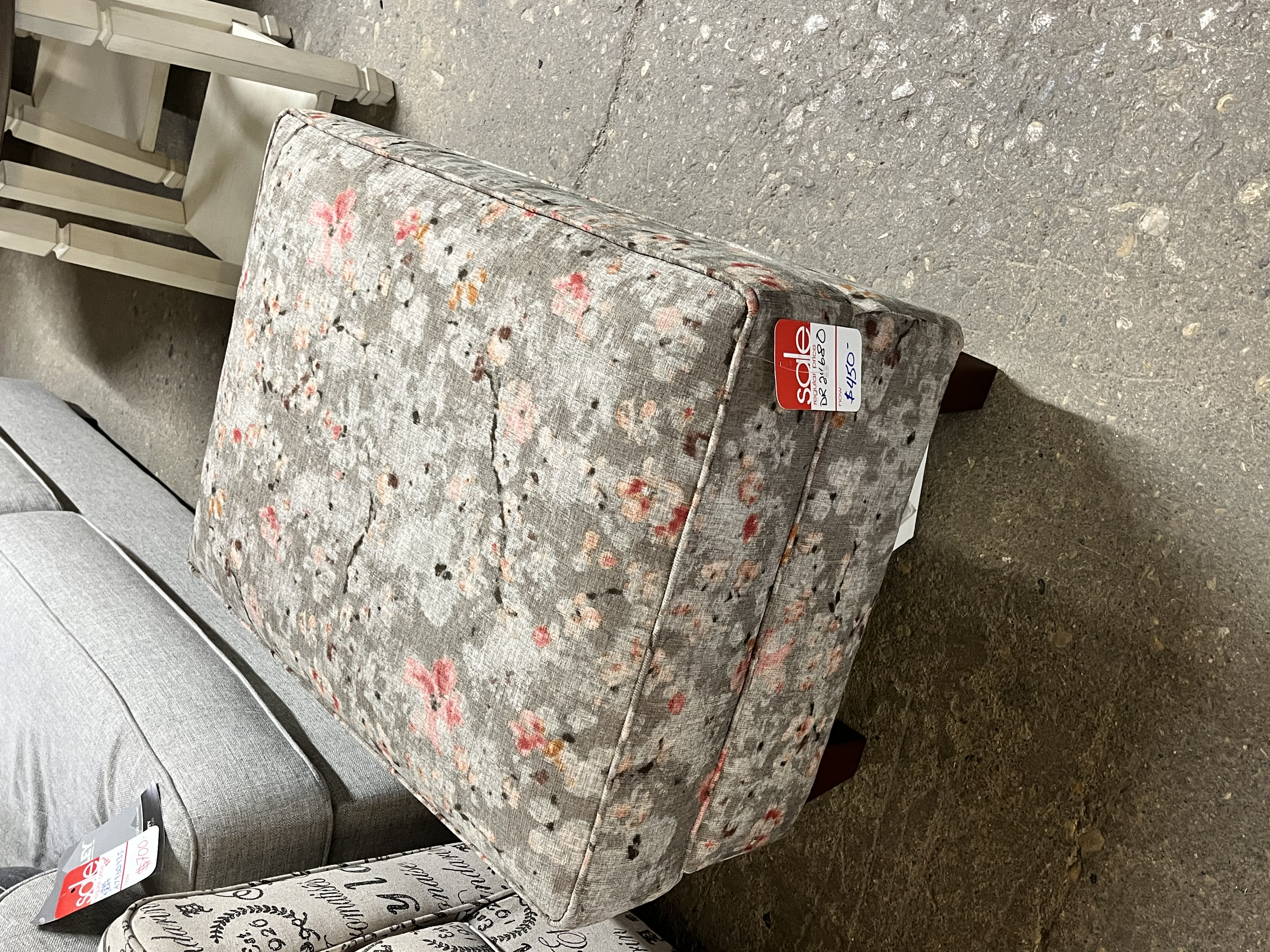 Stem Ivory Ottoman