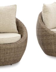 Danson Outdoor Swivel Lounge Chair (Set of 2) (Copy)