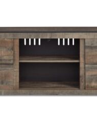 Trinell 2 Door 60" TV Stand with Open Center Shelving